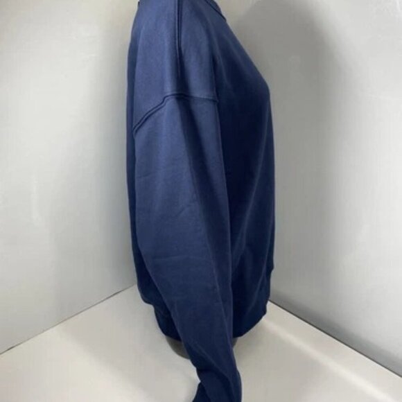 NEW YALE University Unisex Adult Sweatshirt Navy Size M Embroidered Dan Logo - Picture 8 of 9